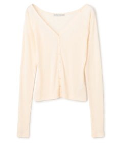 BEIGE， 【洗える・BAILA 10月号掲載】MARINO / 2WAYリブコンパクトカーディガン