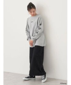 earth music&ecology Ｄｉｓｎｅｙ／袖プリントフィガロロンＴ