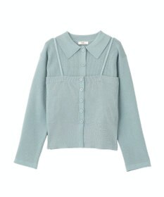 earth music&ecology 【2点SET】襟付きニットアンサンブル