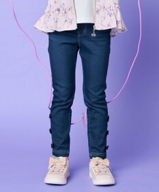 ANY KIDS 裾リボンストレート パンツ