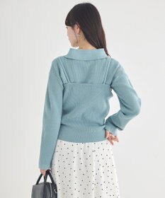 earth music&ecology 【2点SET】襟付きニットアンサンブル