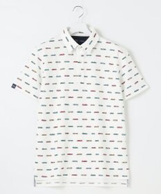 23区GOLF 【MEN】レーシングカープリント 半袖ポロシャツ