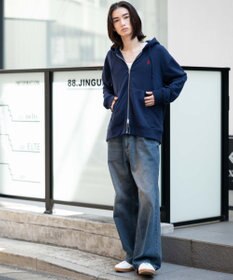 WEGO 【WEB限定/ユニセックス着用ITEM/25年秋冬新作/SMLサイズ展開】別注U.S.POLO ASSN.　ZIPパーカー