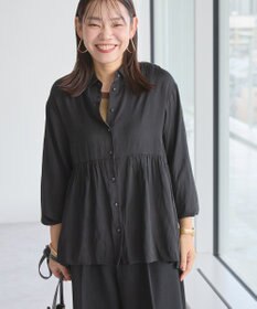 AMERICAN HOLIC サテンティアードブラウス