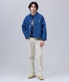 J.PRESS MEN 【J.PRESS ORIGINALS】T/C Drill 5 Pocket Piped Stem Pants / Japan Made