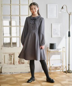 組曲 KIDS 【150-170㎝】 クラシカルグレーワンピース