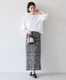 AMERICAN HOLIC 接触冷感7分袖タックスリーブカットプルオーバー