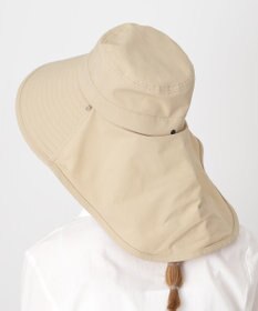 MOONBAT 【遮光100％/遮熱/UVカット】PAUL&JOE ACCESSOIRES(ポール&ジョー）後ろ垂れ 広つばハット 帽子 サイズ調整可能 手洗い可能