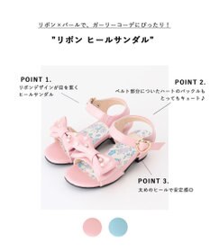ANY KIDS リボン ヒールサンダル