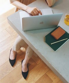 steppi 【洗える/撥水】ポインテッド メッシュ パンプス