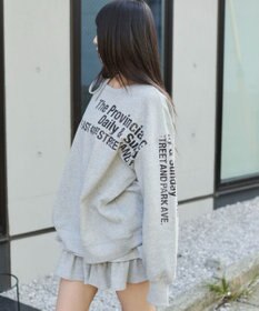 WEGO 裏起毛2WAYグラフィックワンショルBIGスウェット