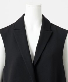 23区 【エステータ】ウールギャバジン アシンメトリーデザイン ジレ