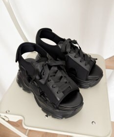 WEGO 厚底レースアップリボンスポサン