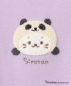 ANY KIDS 【しろたん×any FAM】しろたんサガラ刺繍長袖Tシャツ