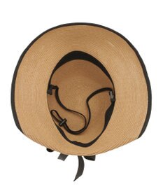 MOONBAT 【遮光98%以上/UPF50＋/UVカット】洗えるペーパーブレードリボンハット 手洗いOK/サイズ調整可能/抗菌防臭加工