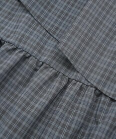 earth music&ecology ハイウエストランダムティアードチェックスカート