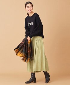 ANY L 【洗濯機可・ウエストゴム】サンディングピーチ スカーチョ