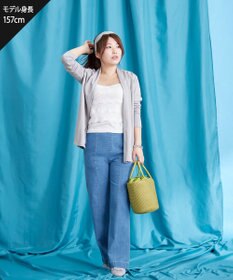 Tiaclasse 【洗える】スカラップニレースニットキャミソール