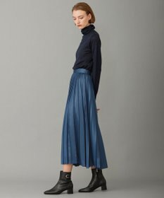 ICB 【洗える】レザーライクプリーツ スカート