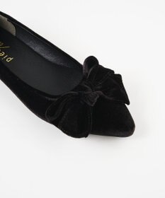 BONTRE 【pied du lapan/ピエドラパン】ベロアリボンパンプス/50760ZI