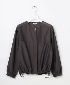 J.PRESS LADIES L 【季節の変わり目に】リネンシアースラブ ノーカラー ブルゾン