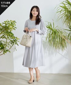 Tiaclasse 【GOLD LABEL・洗える】アシメプリーツポンチワンピース