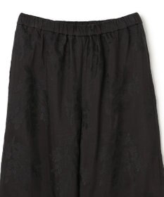 UNFILO 【ウエストゴム】ボタニカル エンブロイダリー パンツ