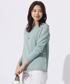 J.PRESS LADIES 【洗える】COTTON ACETATE クルーネック ニット