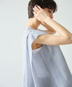 #Newans 【金子綾さんインスタライブご紹介アイテム】マルチストライプノースリーブシャツ