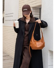 style code 【ペットボトル収納可能】[Lyrss/リルス] 牛革 ショルダーバッグ