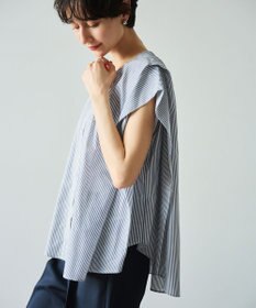 #Newans 【金子綾さんインスタライブご紹介アイテム】マルチストライプノースリーブシャツ