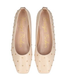 Bridget Birkin 【Bridget Birkin】ドットビジューグリッターフラットシューズ