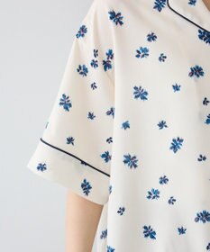 CRAFT STANDARD BOUTIQUE ボタニカルプリントオープンカラーシャツ