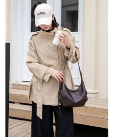 style code 【ペットボトル収納可能】[Lyrss/リルス] 牛革 ショルダーバッグ