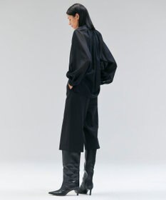 BEIGE， 【洗える】MOYE / シアーウールパフスリーブブラウス