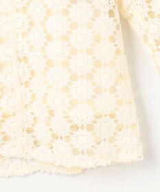 組曲 S 【WEB限定】フラワーレース袖フレア ブラウス