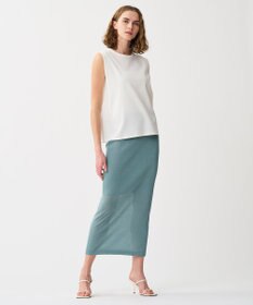 uncrave ダブルフェイスジャージー ノースリーブカットソー