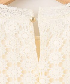 組曲 S 【WEB限定】フラワーレース袖フレア ブラウス