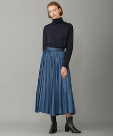 ICB 【洗える】レザーライクプリーツ スカート