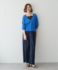 YECCA VECCA コットンイージー切替ワイドパンツ