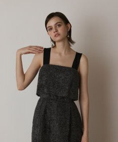 GRACE CONTINENTAL カットジャガードサロペット