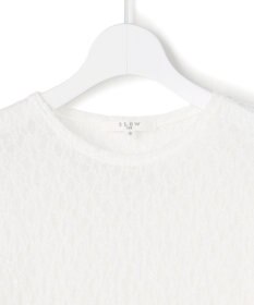 23区 L 【SLOW/一部店舗限定】リンクルレース シアー カットソー