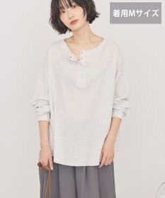 AMERICAN HOLIC 【選べる丈】ヘンリーネックワッフルメロープルオーバー