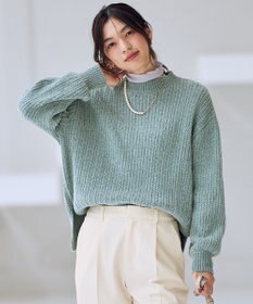 ANY レーシーモールニット ミント