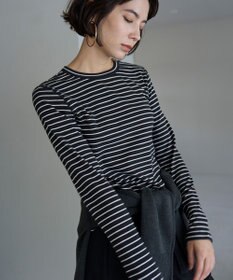 UNFILO コットンカシミヤ クルーネックカットソー