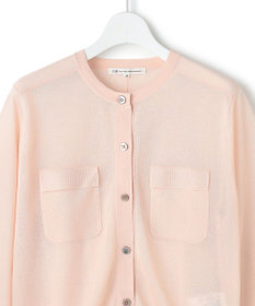 23区 【先行予約/WEB&一部店舗限定カラーあり】シャイニーシアー フラップポケット カーディガン