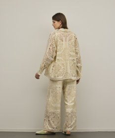 GRACE CONTINENTAL パネル刺繍シャツ