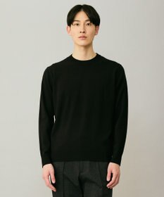 UNFILO MENS 【男女兼用】ソフトサーモ アンチピリングニット クルー ブラック