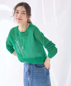 ANY 【アンチピリング】メッシュニットプルオーバー