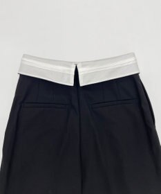 23区 【エステータ】コットンダブルクロス マーベルト ワイドパンツ